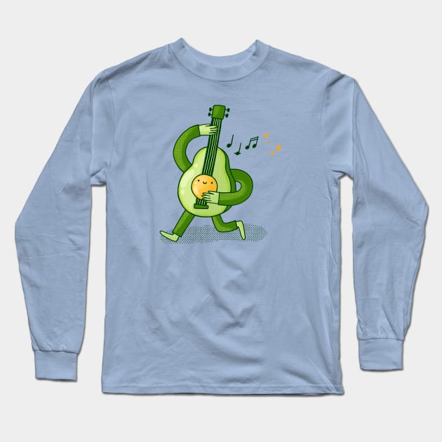 Music Avocado Pal Long Sleeve T-Shirt by Tania Tania